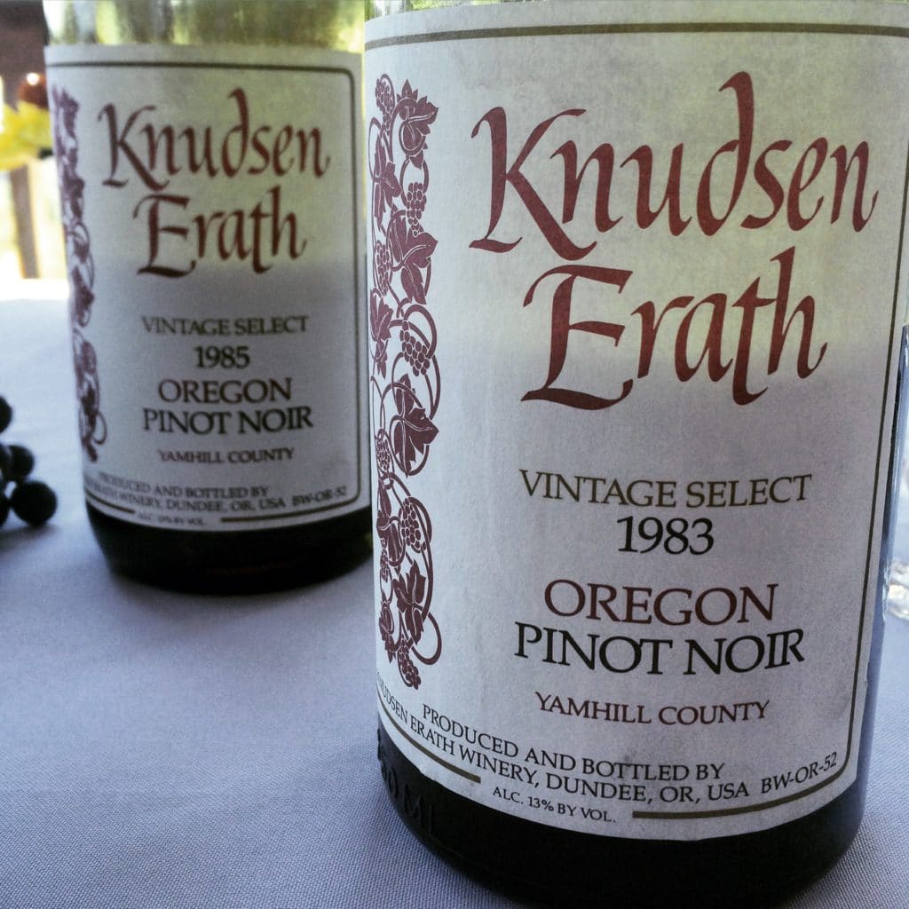 Knudsen Erath Vintage Select Willamette Valley Pinot Noir 1983