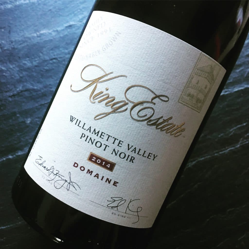King Estate Willamette Valley Pinot Noir Domaine 2014