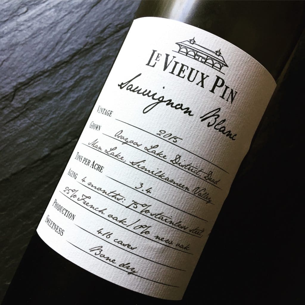 Le Vieux Pin Sauvignon Blanc 2015