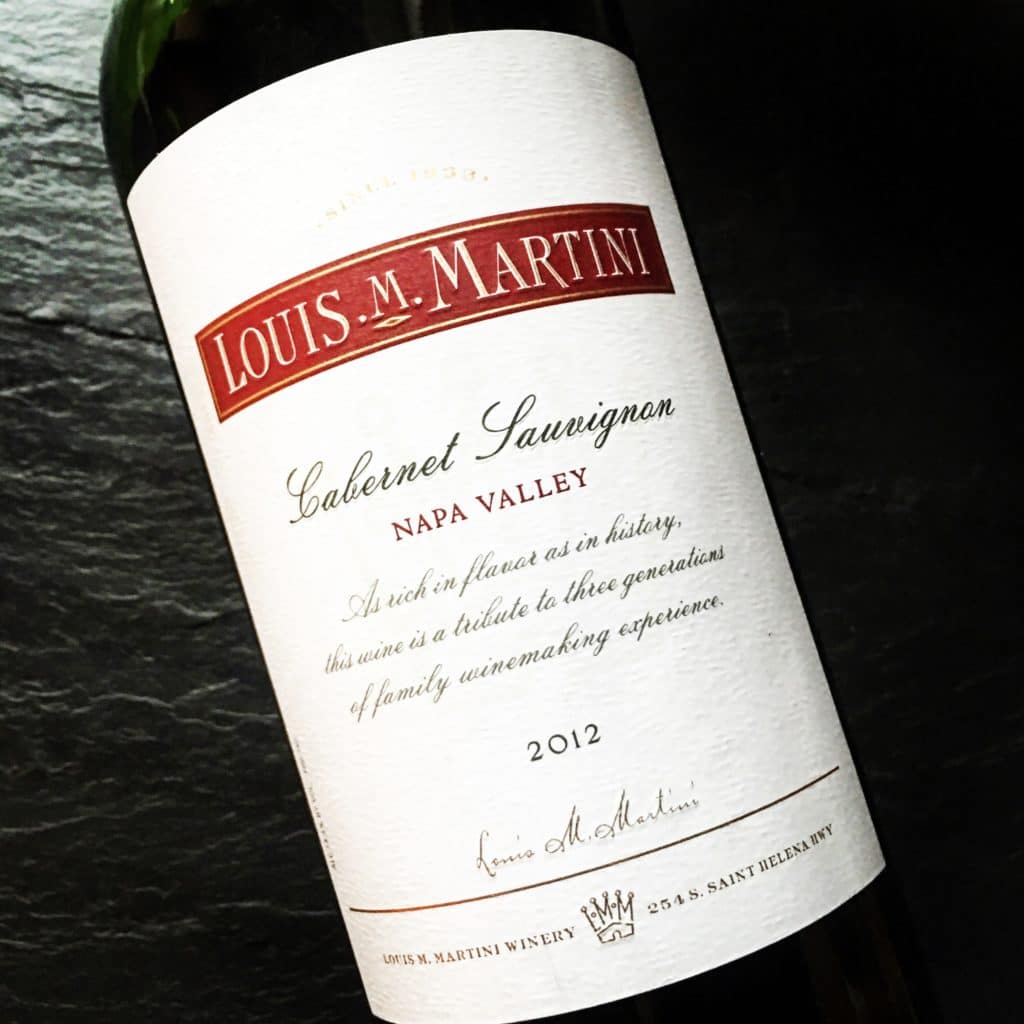 Louis M. Martini Napa Valley Cabernet Sauvignon 2012