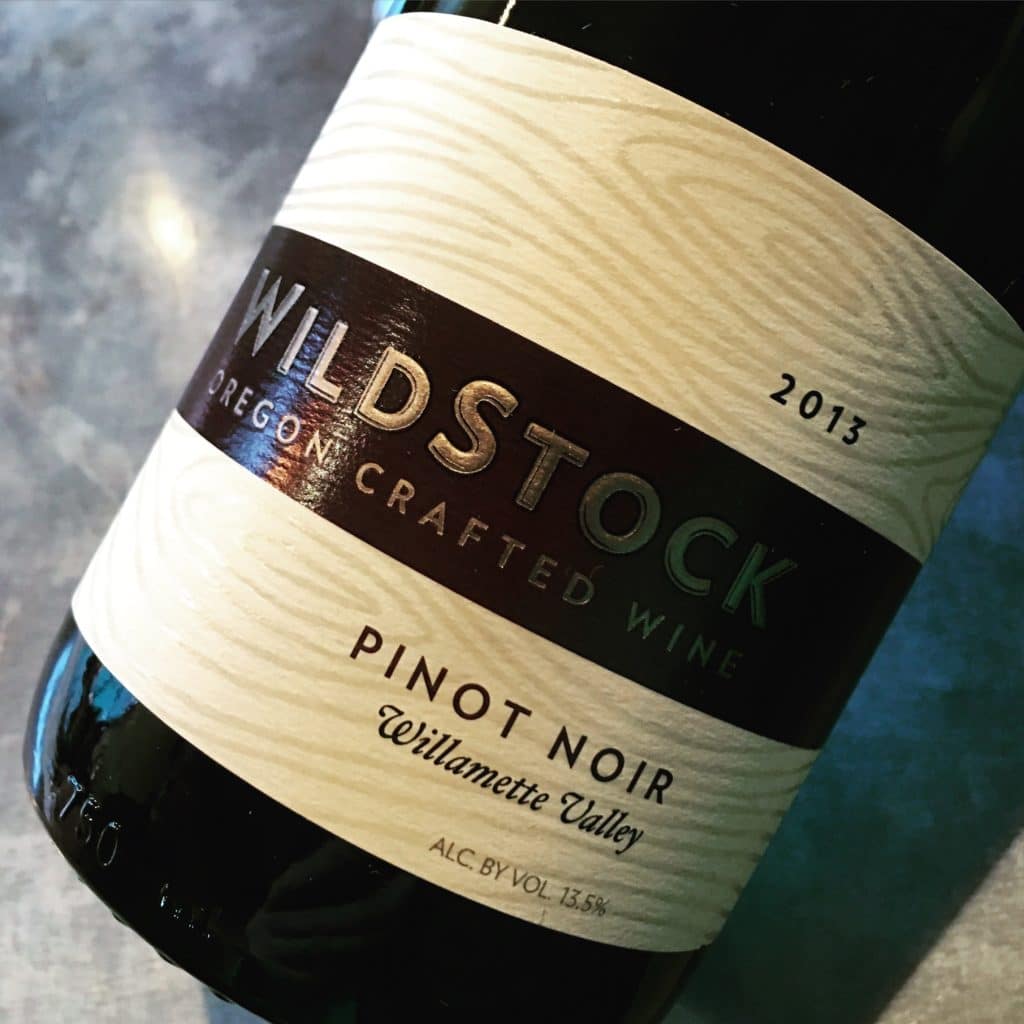 Wildstock Pinot Noir Oregon Crafted Wine 2013