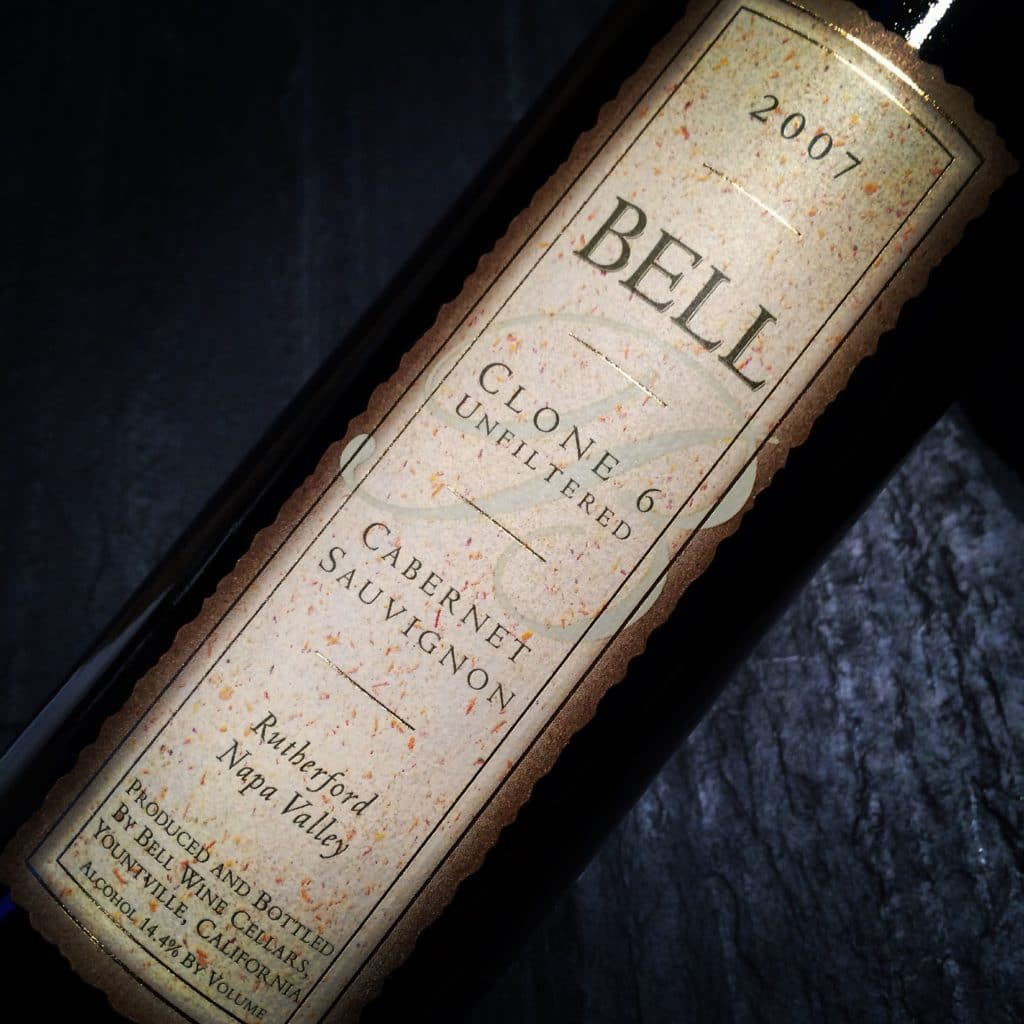 Bell Wine Cellars Clone 6 Unfiltered Cabernet Sauvignon 2007
