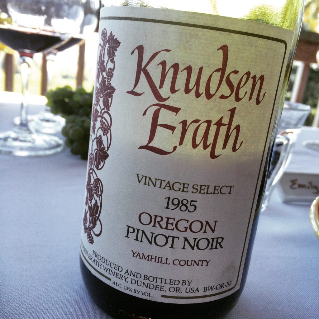 Knudsen Erath Willamette Valley Pinot Noir 1985