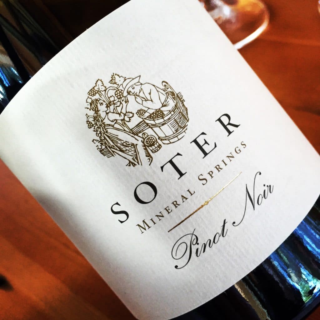 Soter Mineral Springs 'White Label' Pinot Noir 2012