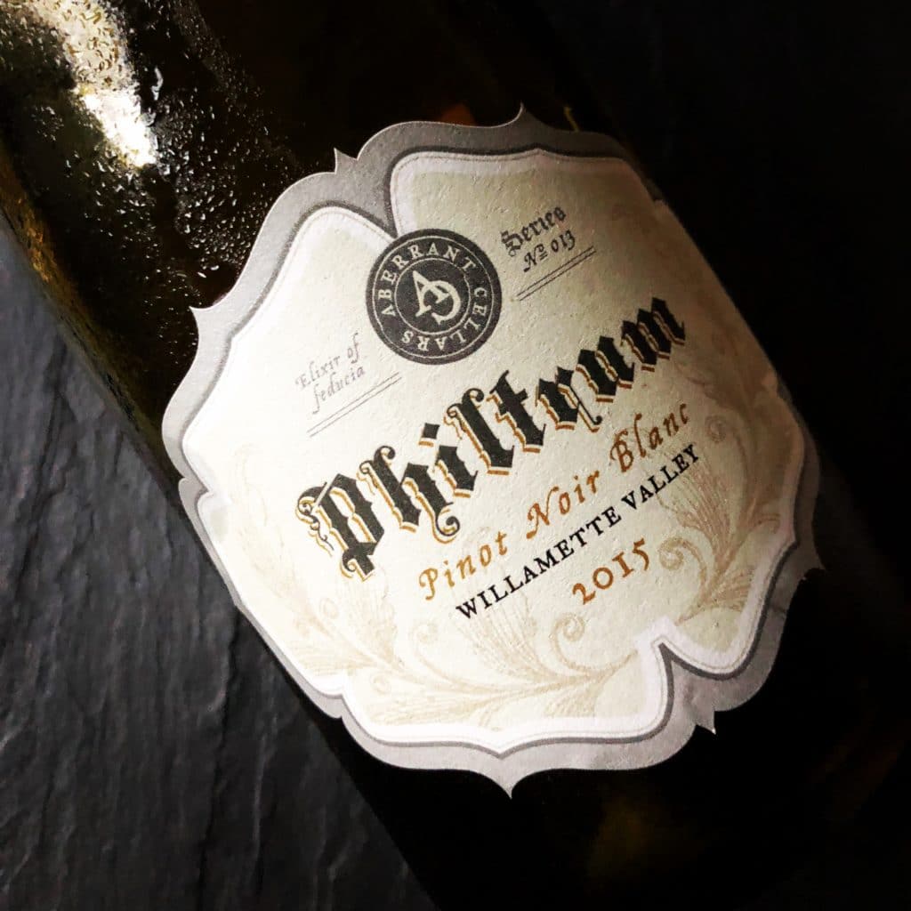 Aberrant Cellars Philtrum Pinot Noir Blanc 2015