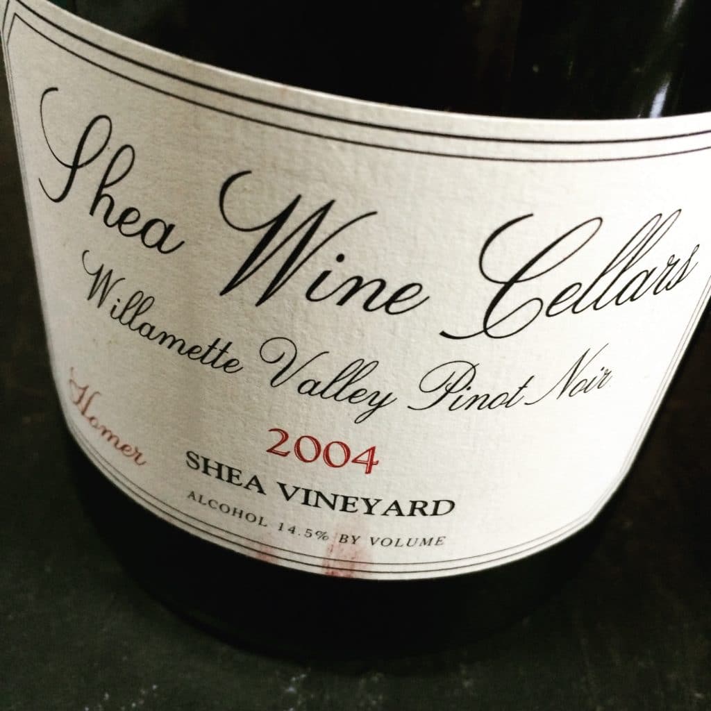 Shea 'Homer' Willamette Valley Pinot Noir 2004