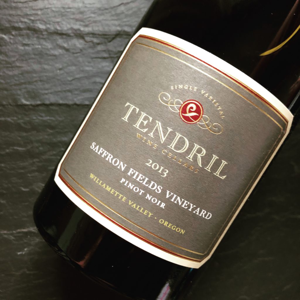 Tendril Wine Cellars Saffron Fields Vineyard Pinot Noir 2013