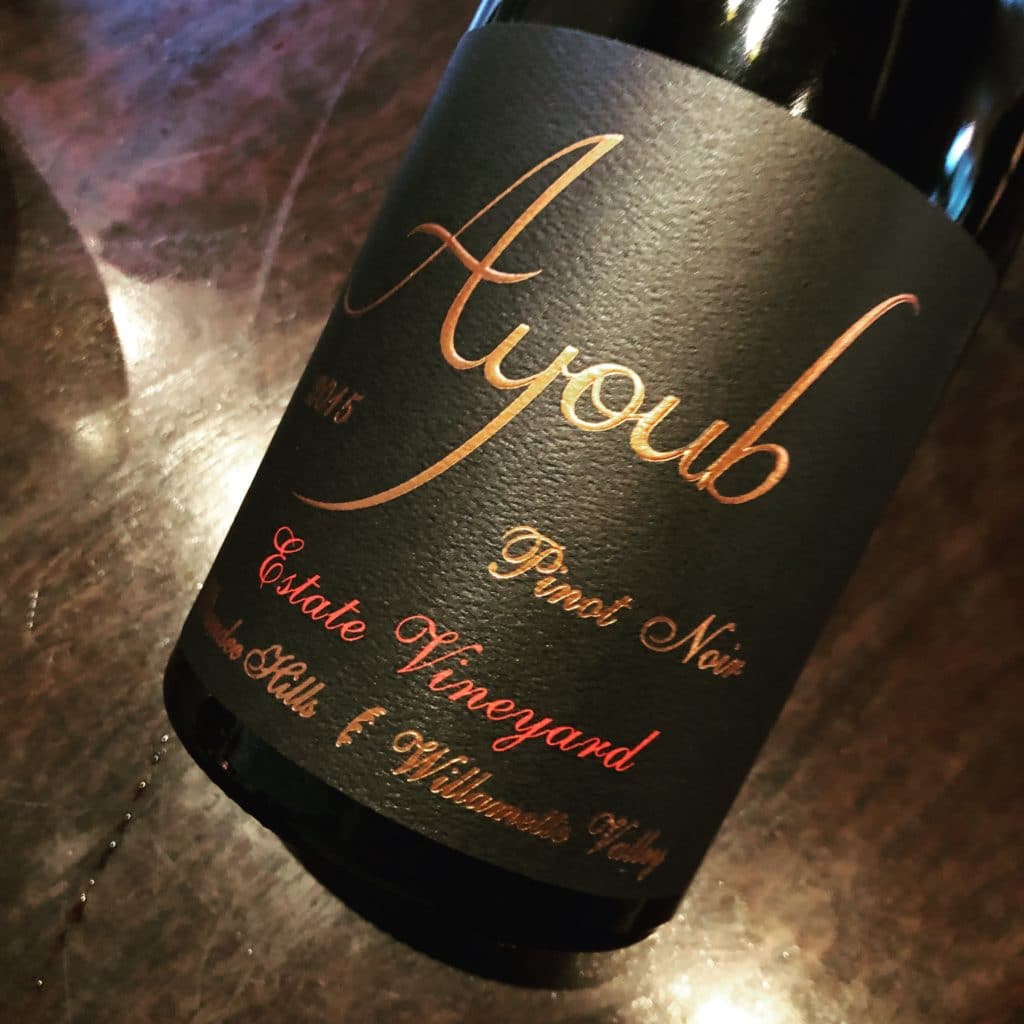 Ayoub Estate Vineyard Pinot Noir 2015
