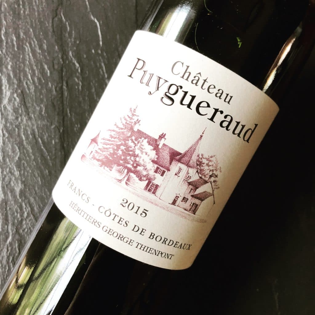 Château Puygueraud Bordeaux Côtes de Francs 2015